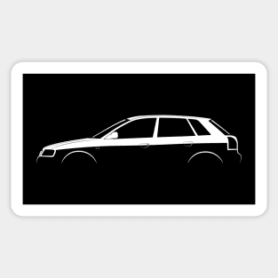 Audi A3 Sportback (8L) Silhouette Sticker